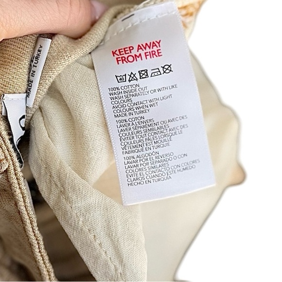 BDG High Rise Tan Swirl Wide Leg Puddle Pants Size 24 - Picture 12 of 12